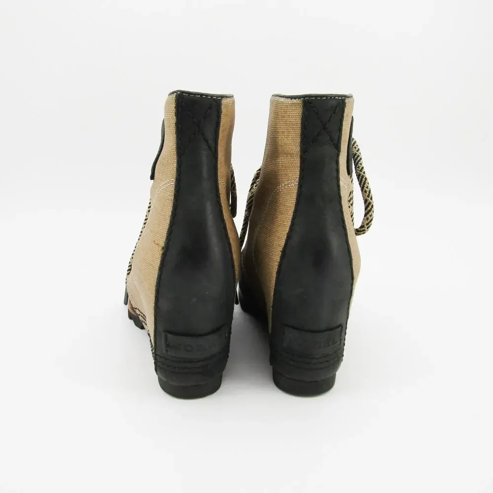 Sorel Boots Womens Size 7 EU 38 Joan of Arctic Wedge PDX 1964 Ankle Tan - Picture 7 of 9